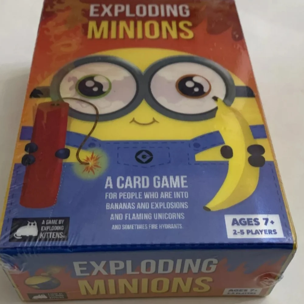 💚 Exploding Minions, A‎ Card Game, Ages 7+, 2-5 Players, Sealed